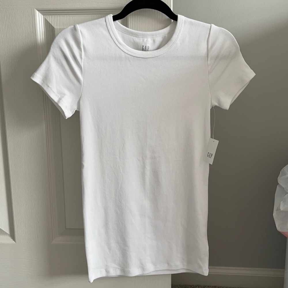 Gap White Crew Neck Tee